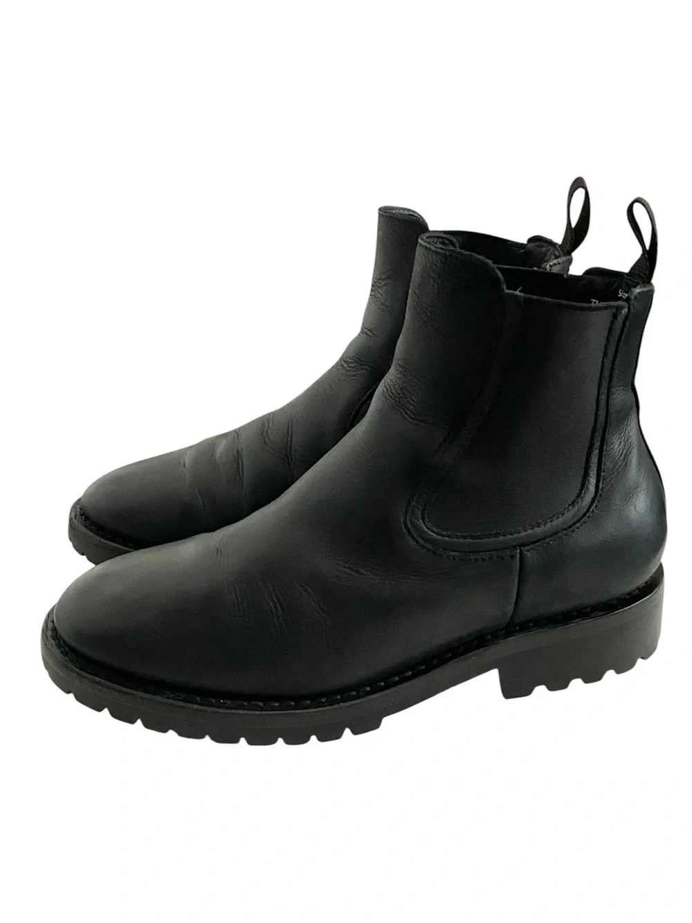 Thursday Boot Company Men’s Legend Black Leather Lug Sole Chelsea Boots Size 7